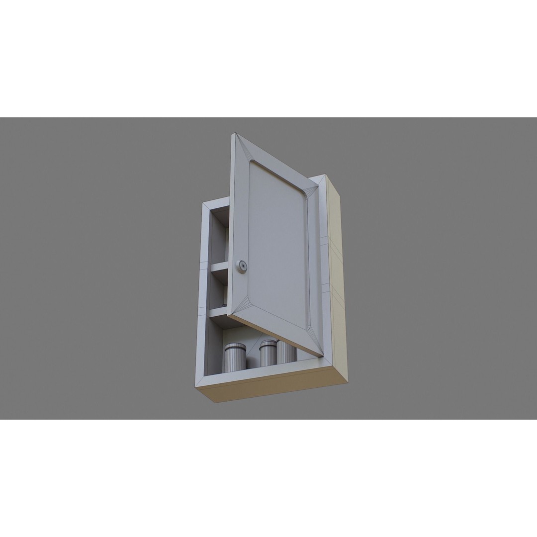 First Aid Box 3D Model – Low Poly Medical Asset, FBX, OBJ - View 23