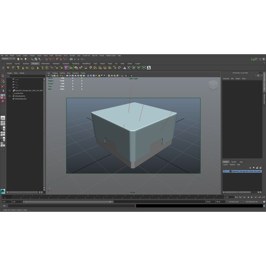 Eppendorf Storage Box 3D Model – Low Poly PBR Asset, FBX, OBJ - View 15