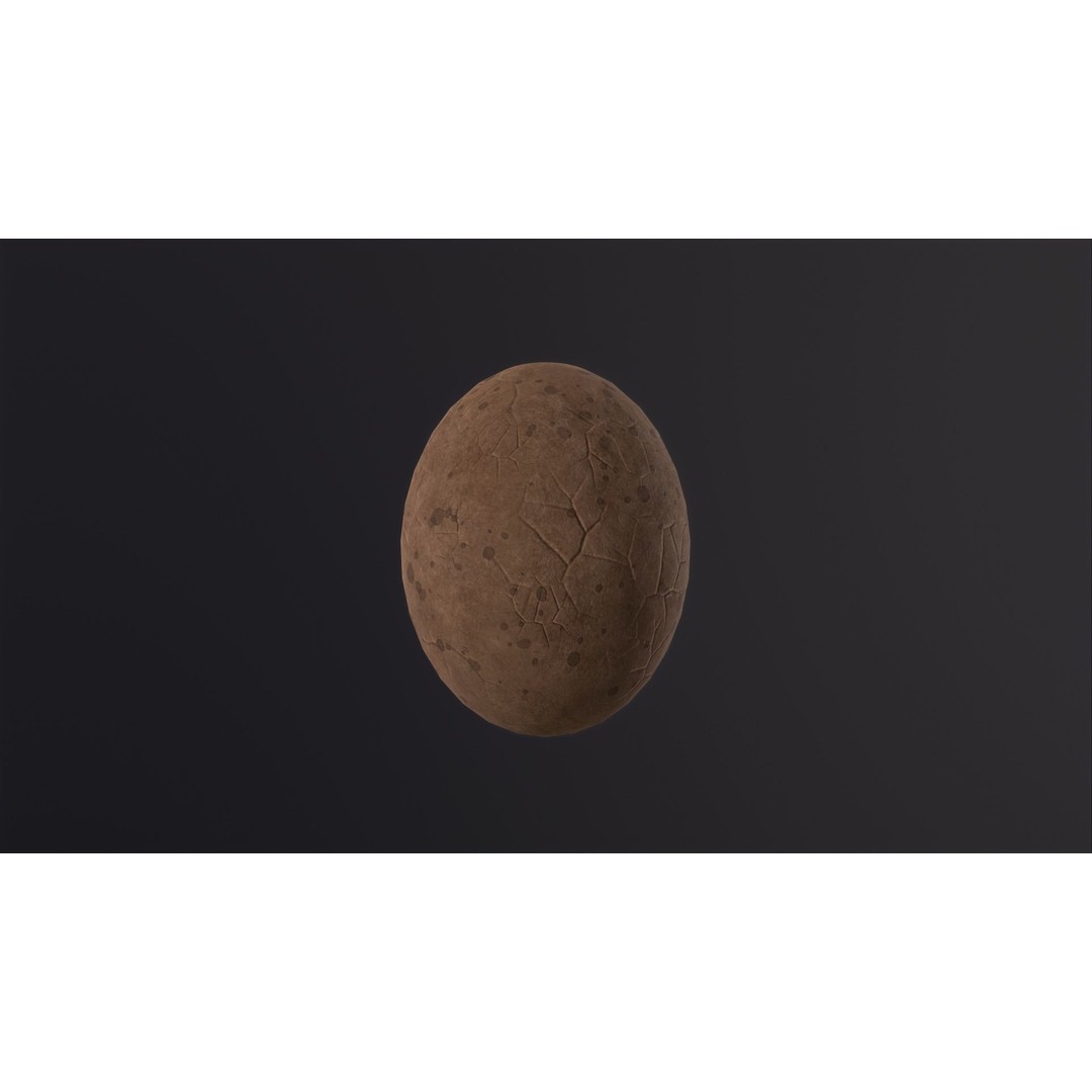 Dinosaur Egg 3D Model – Low Poly Game Ready Asset, FBX, OBJ, Blender - View 4