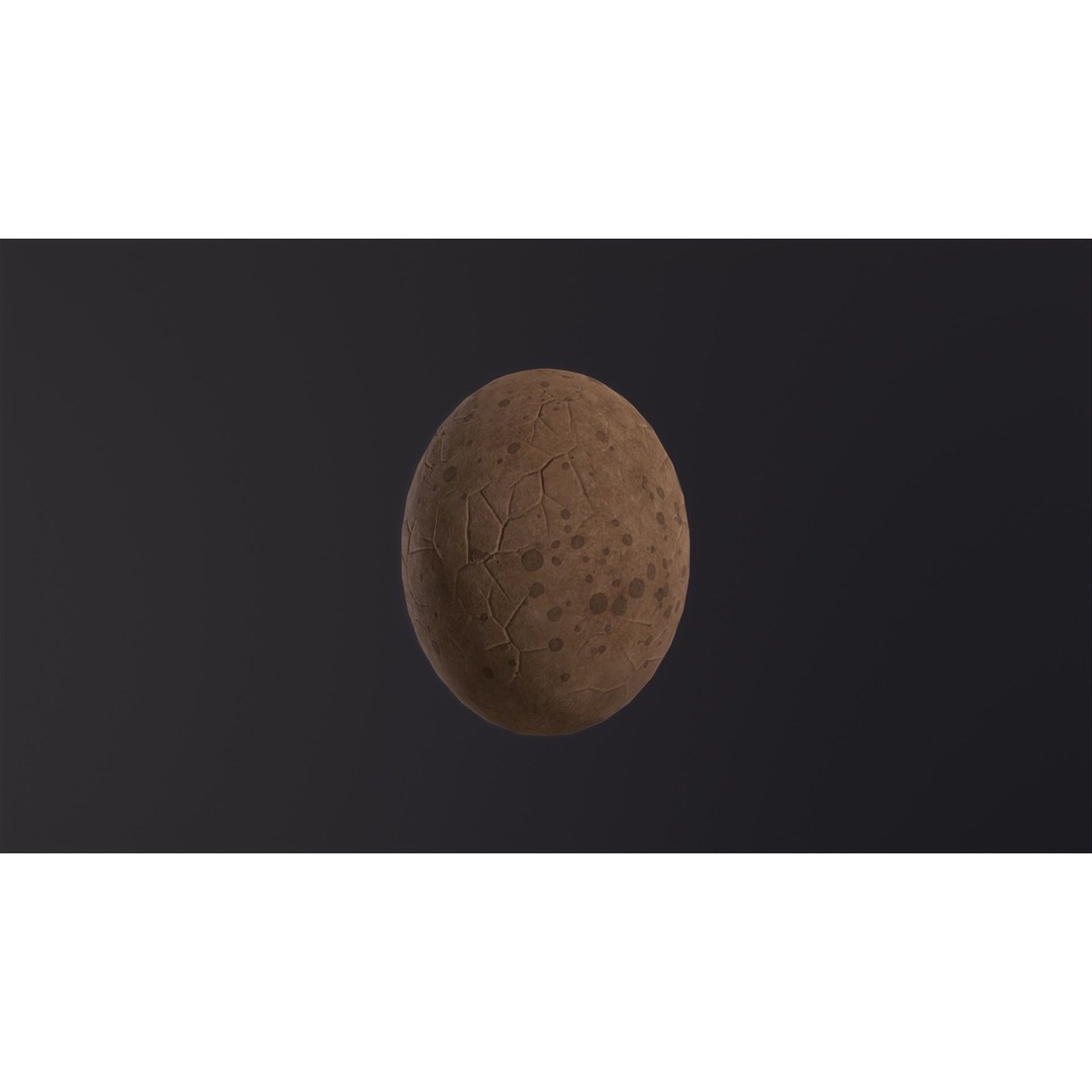 Dinosaur Egg 3D Model – Low Poly Game Ready Asset, FBX, OBJ, Blender - View 5