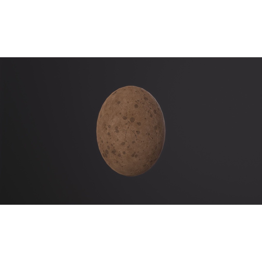 Dinosaur Egg 3D Model – Low Poly Game Ready Asset, FBX, OBJ, Blender - View 6