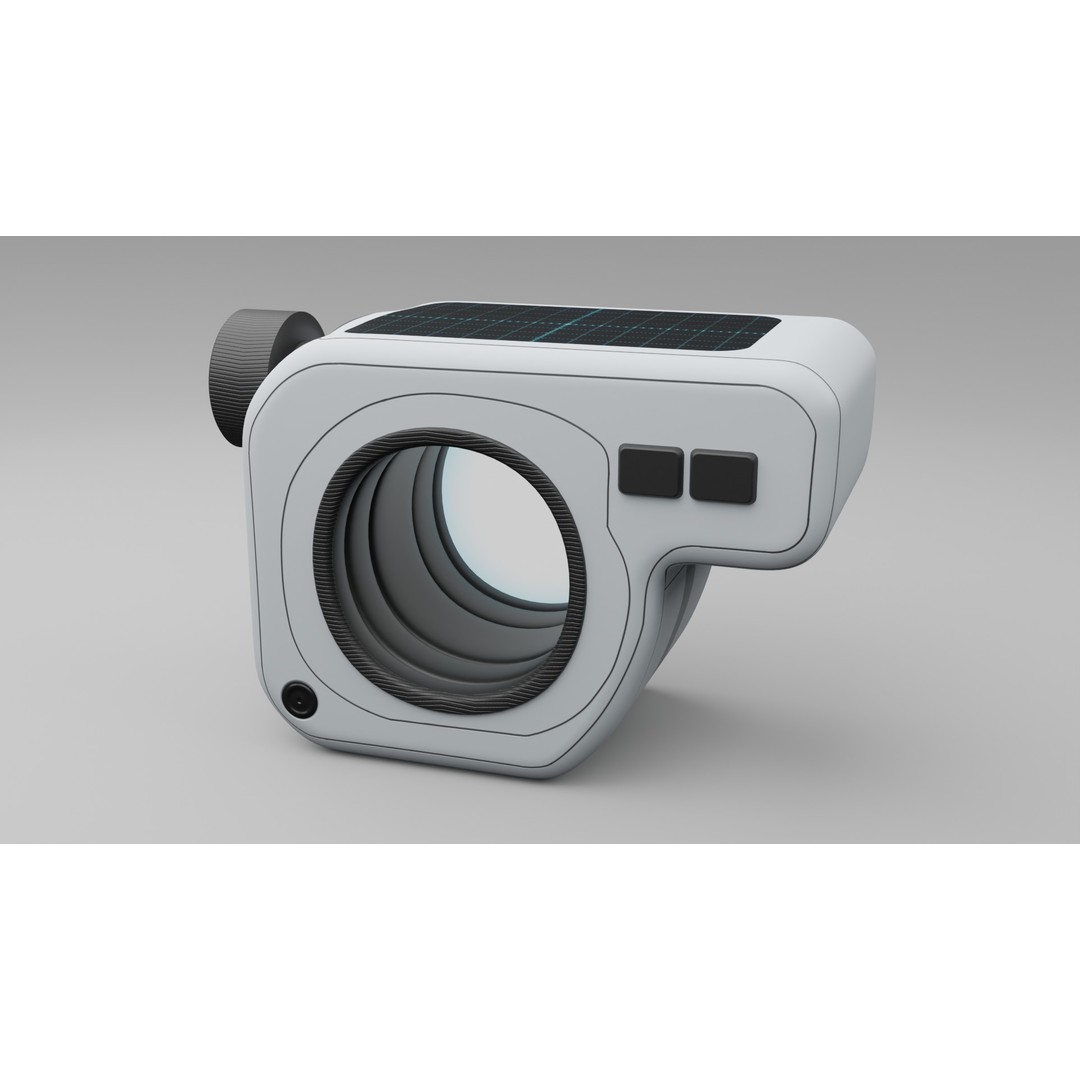 Sci-fi Device 3D Model – PBR Laser Distance Measurer, FBX - View 11