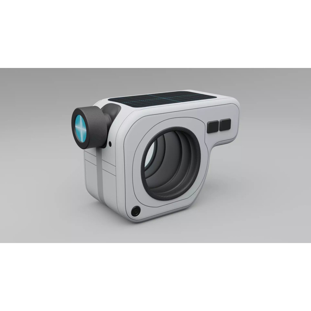 Sci-fi Device 3D Model – PBR Laser Distance Measurer, FBX - View 2