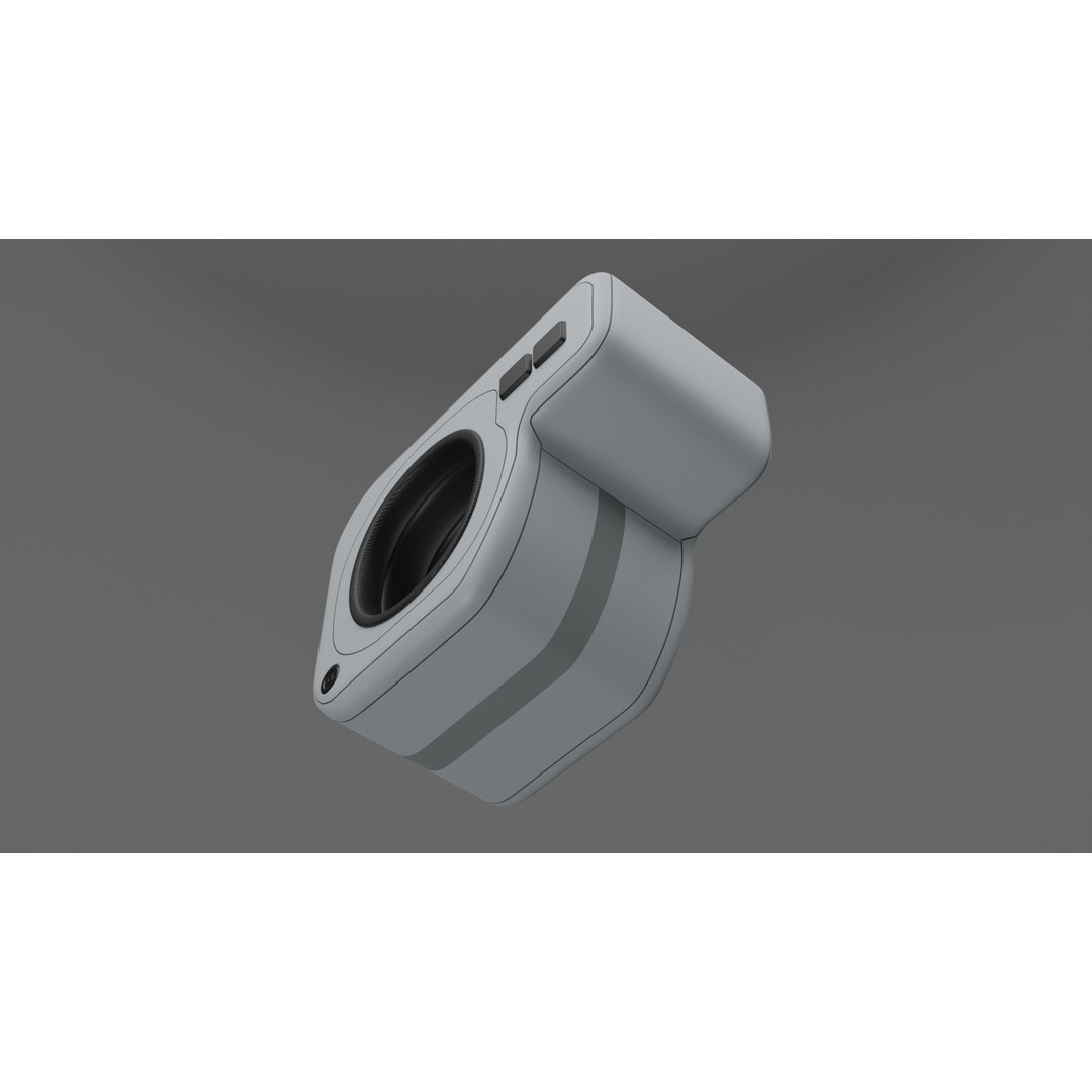 Sci-fi Device 3D Model – PBR Laser Distance Measurer, FBX - View 3