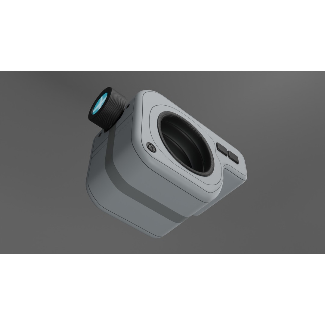 Sci-fi Device 3D Model – PBR Laser Distance Measurer, FBX - View 4