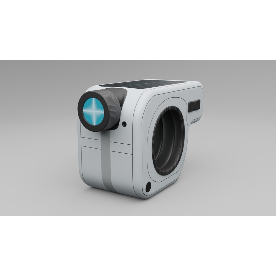 Sci-fi Device 3D Model – PBR Laser Distance Measurer, FBX - View 5