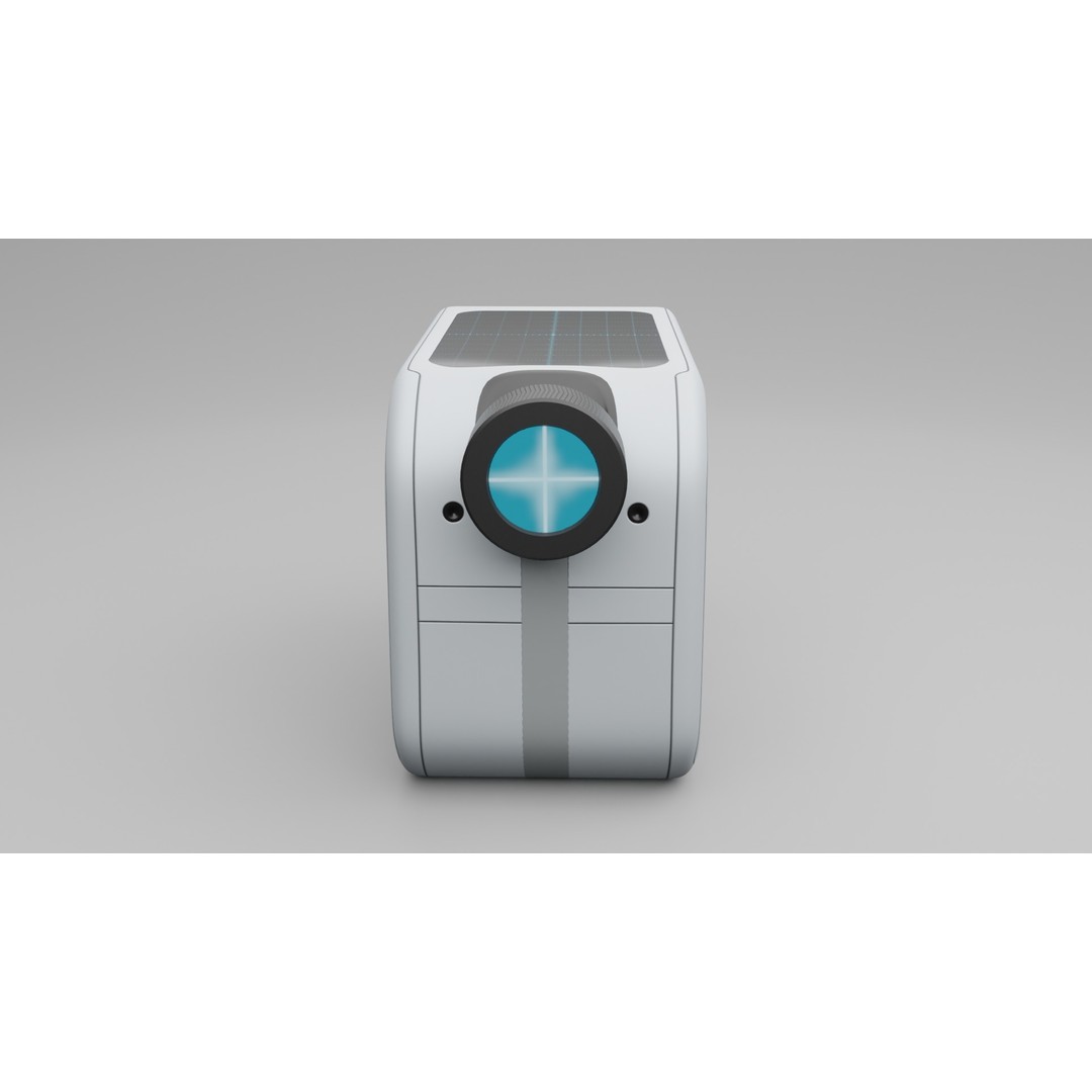 Sci-fi Device 3D Model – PBR Laser Distance Measurer, FBX - View 6