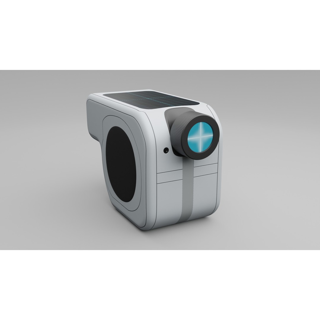 Sci-fi Device 3D Model – PBR Laser Distance Measurer, FBX - View 7
