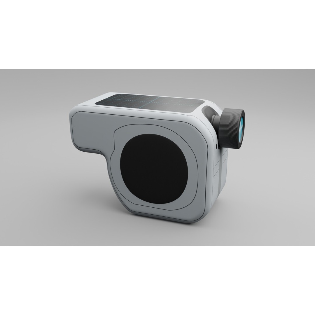 Sci-fi Device 3D Model – PBR Laser Distance Measurer, FBX - View 8