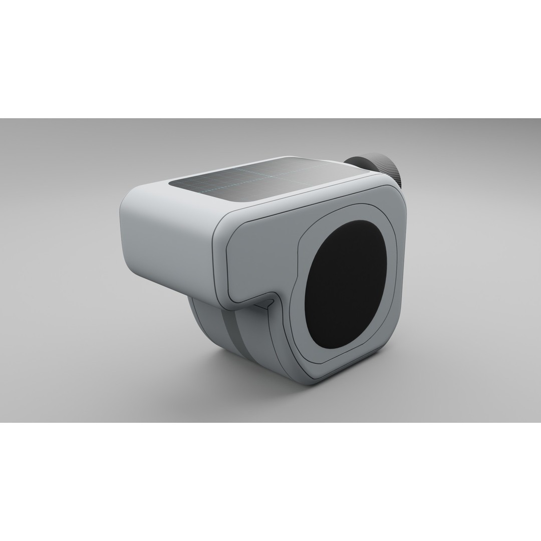 Sci-fi Device 3D Model – PBR Laser Distance Measurer, FBX - View 9