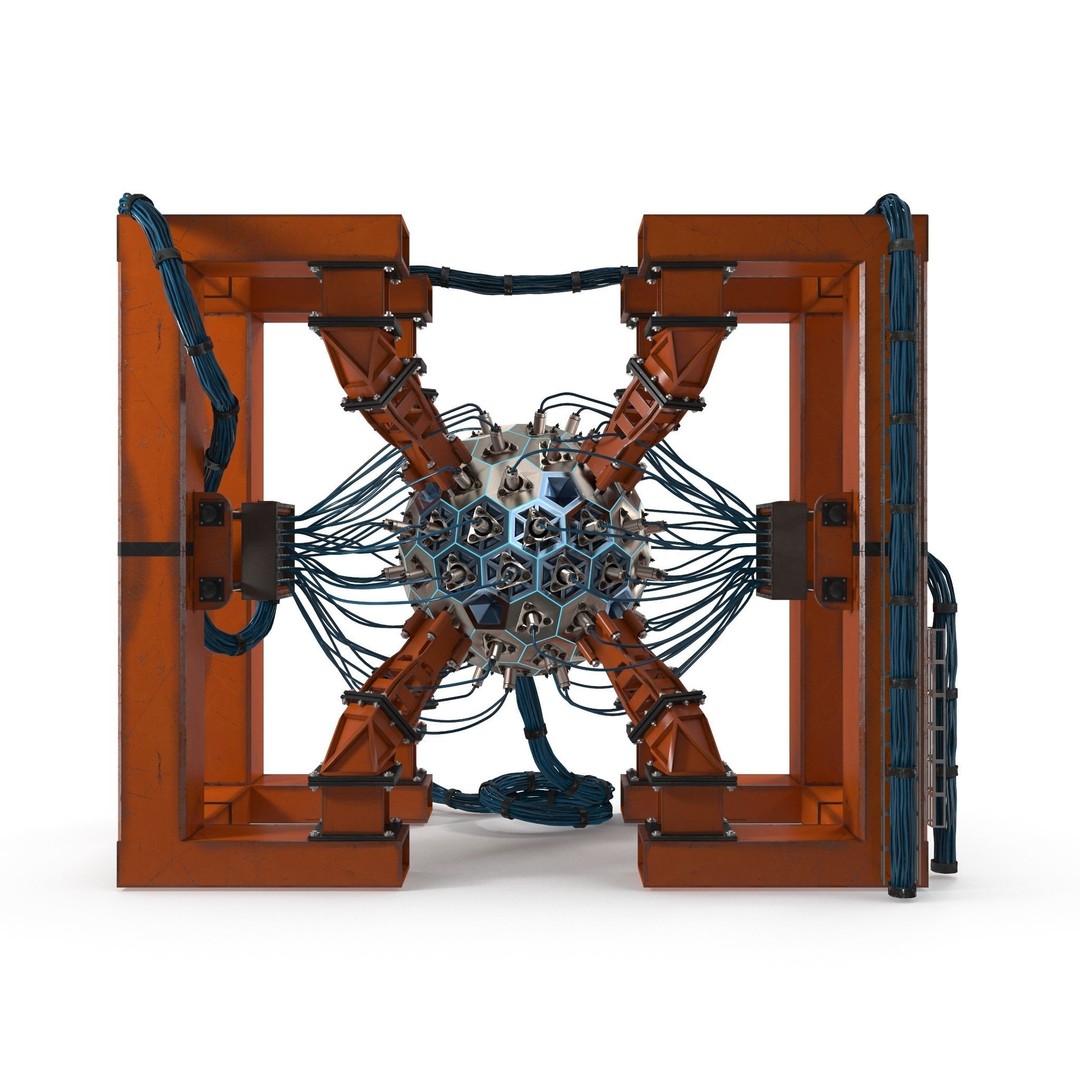 Reactor Core 3D Model – Photorealistic Industrial Asset, PBR Textures - View 10