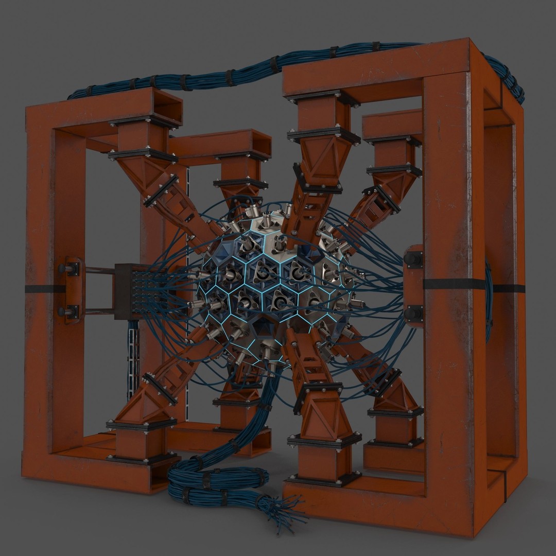 Reactor Core 3D Model – Photorealistic Industrial Asset, PBR Textures - View 14