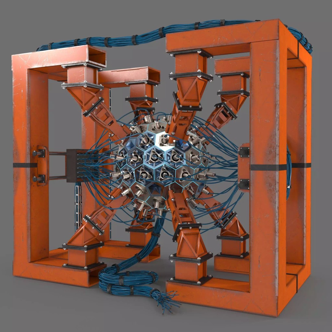 Reactor Core 3D Model – Photorealistic Industrial Asset, PBR Textures - View 2