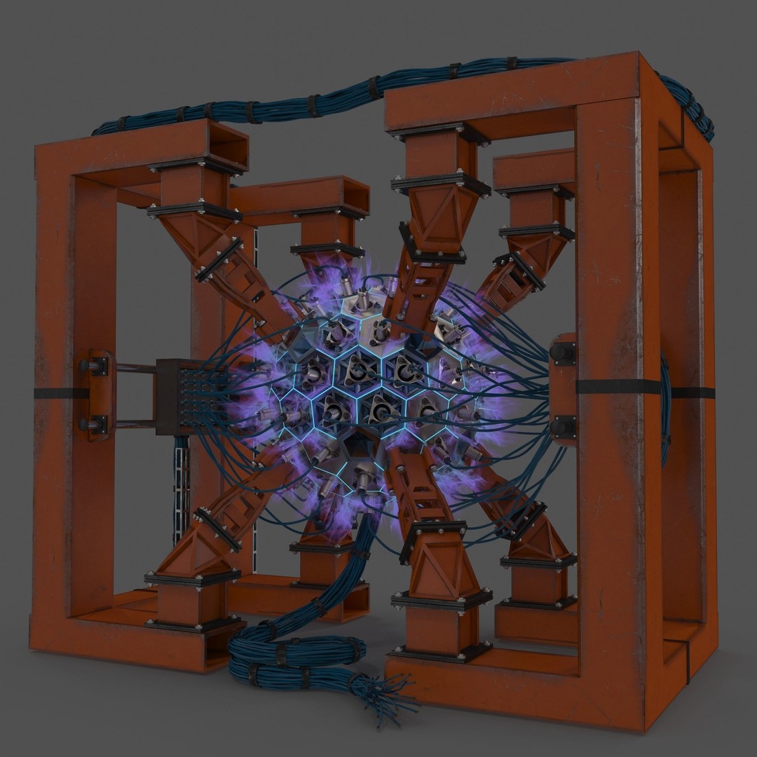 Reactor Core 3D Model – Photorealistic Industrial Asset, PBR Textures - View 6