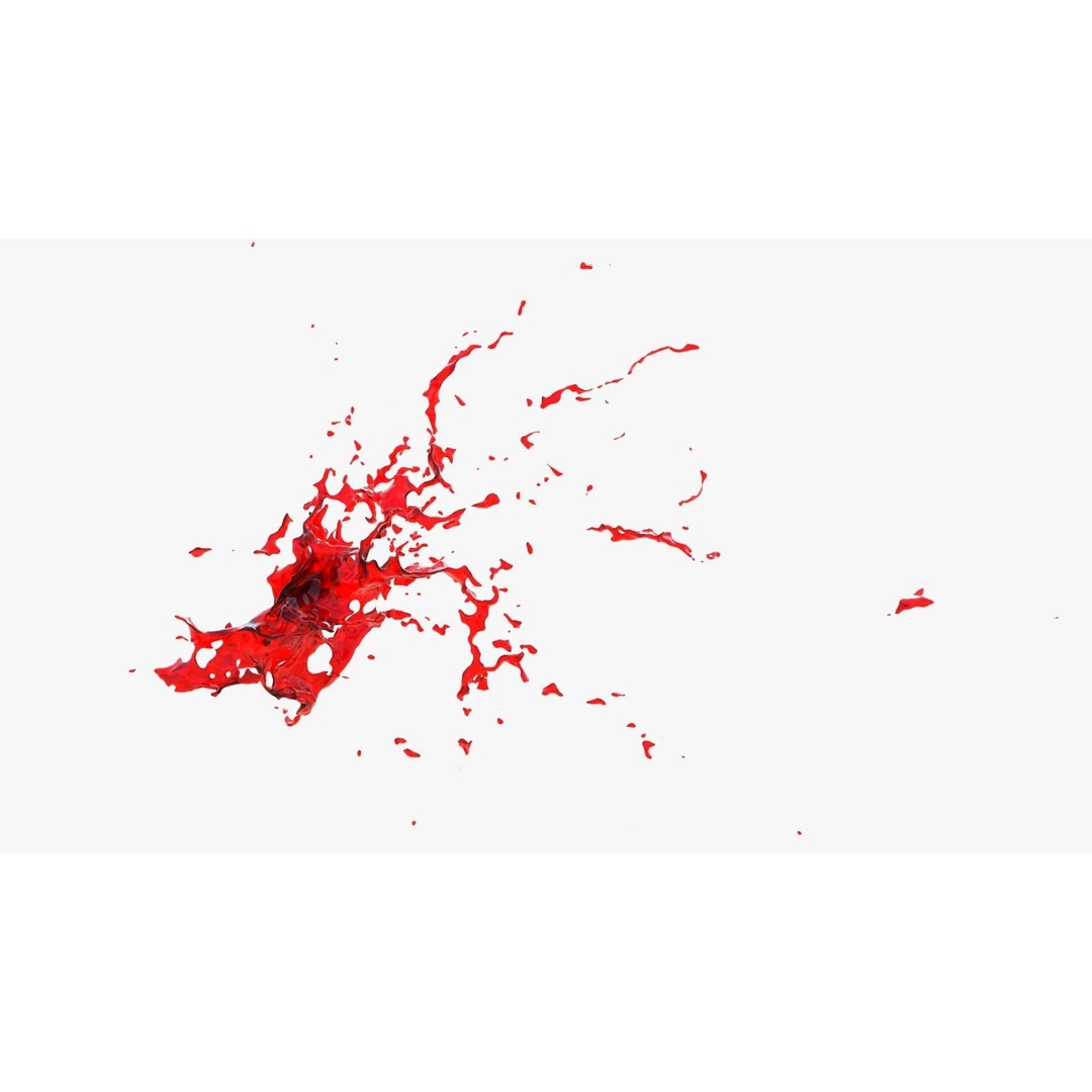 Animated Blood Burst 3D Model – VFX Simulation for Blender - View 3