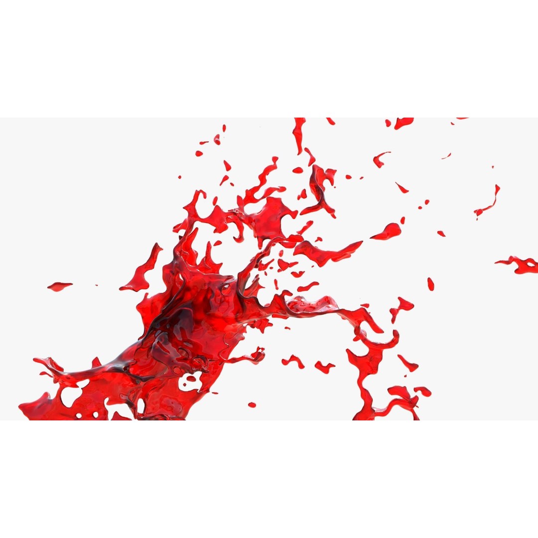 Animated Blood Burst 3D Model – VFX Simulation for Blender - View 7