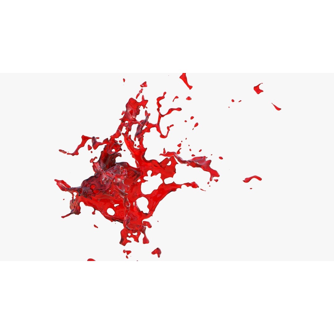 Animated Blood Burst 3D Model – VFX Simulation for Blender - View 9