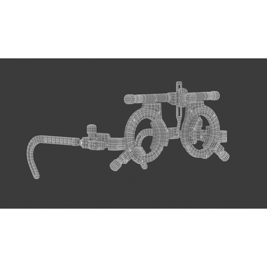 Medical Trial Frame 3D Model – High Quality Optometry Equipment, FBX - View 14
