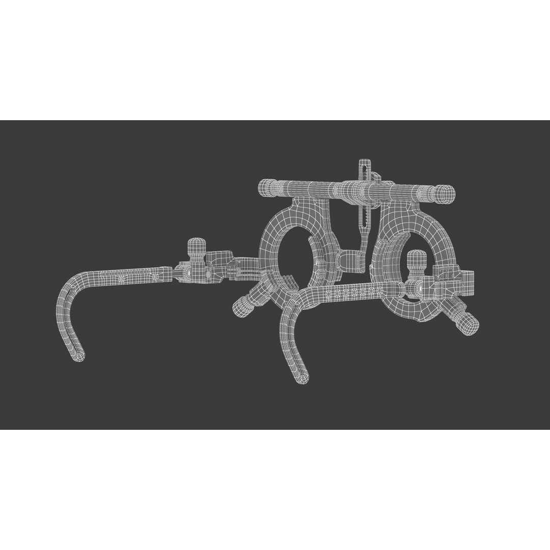 Medical Trial Frame 3D Model – High Quality Optometry Equipment, FBX - View 16