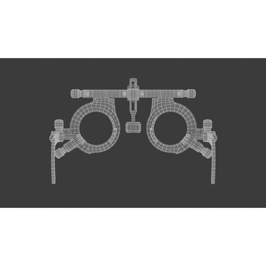 Medical Trial Frame 3D Model – High Quality Optometry Equipment, FBX - View 17