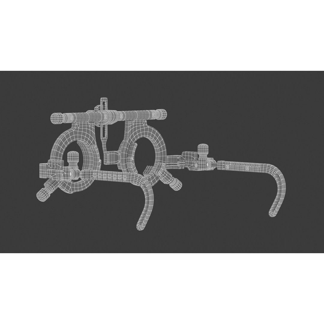 Medical Trial Frame 3D Model – High Quality Optometry Equipment, FBX - View 18