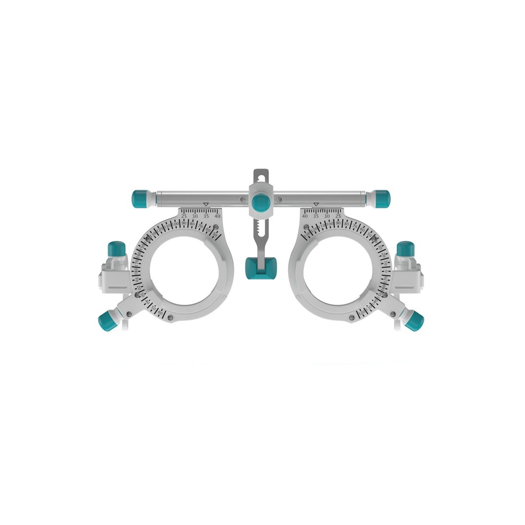 Medical Trial Frame 3D Model – High Quality Optometry Equipment, FBX - View 3