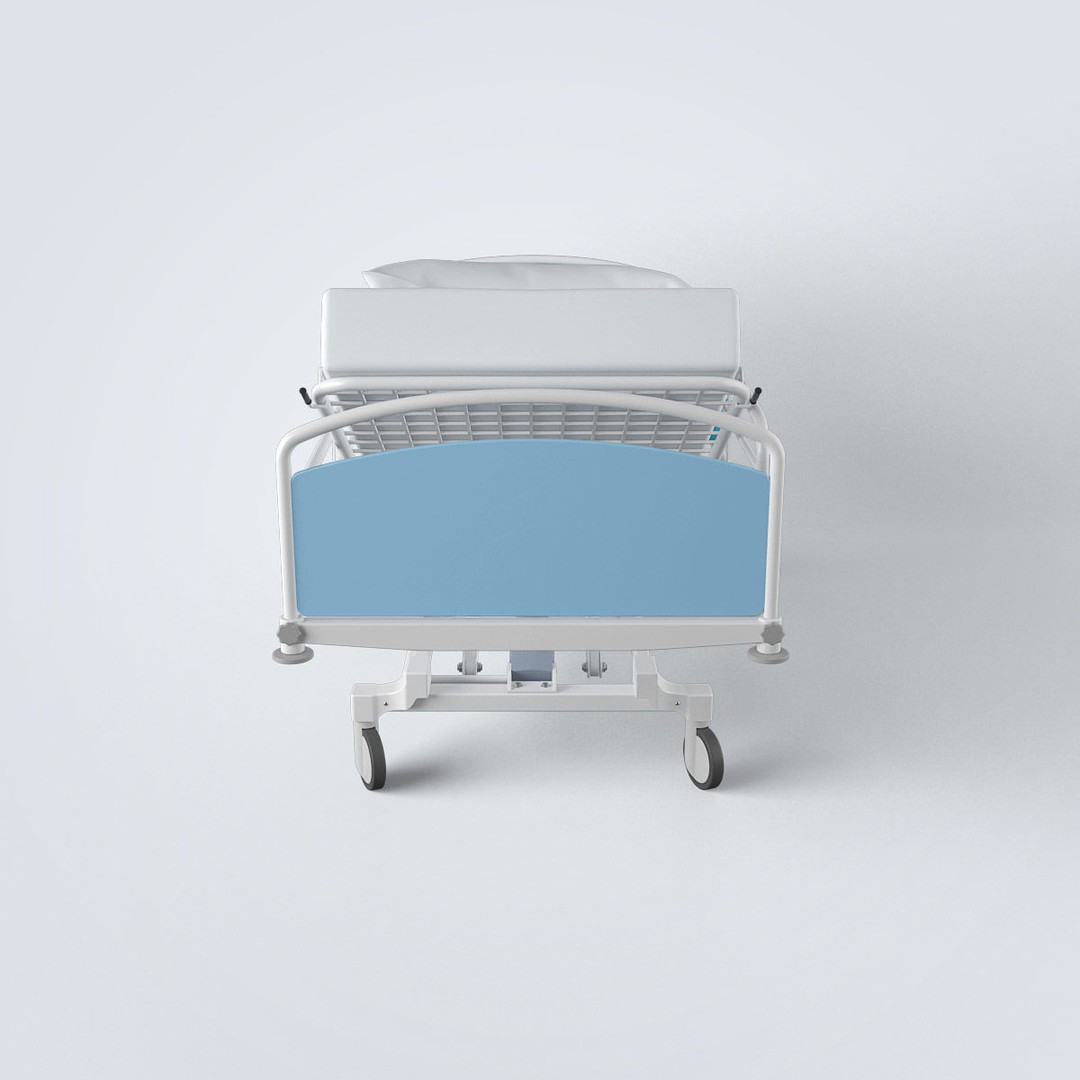 Hospital Bed 3D Model – High Poly Medical Equipment, FBX, OBJ - View 5