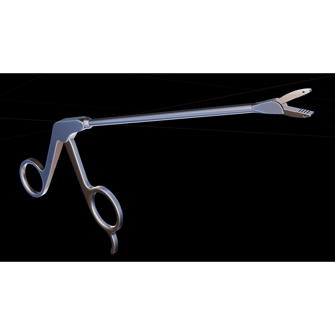 Medical Grasper 3D Model – High Poly Surgical Tool, FBX - View 10