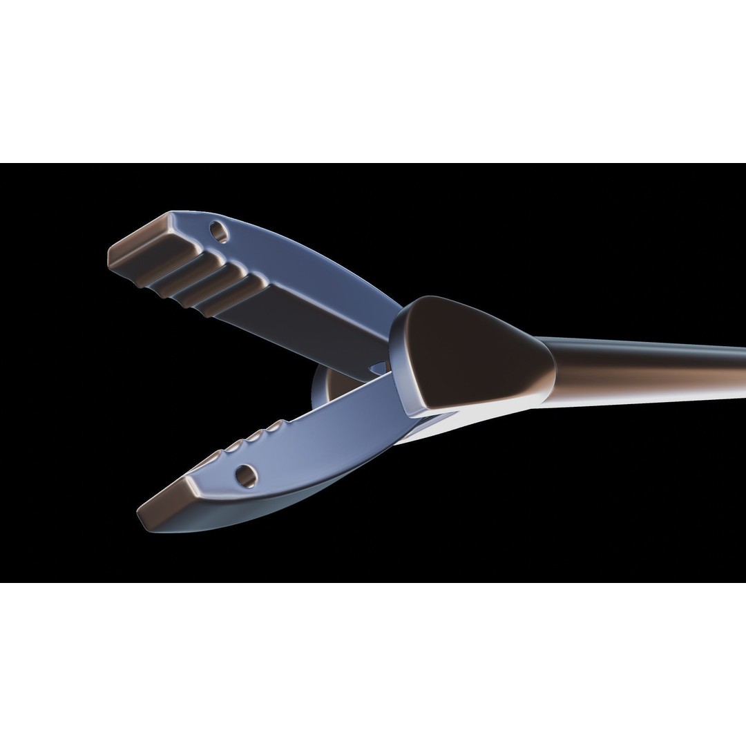 Medical Grasper 3D Model – High Poly Surgical Tool, FBX - View 13