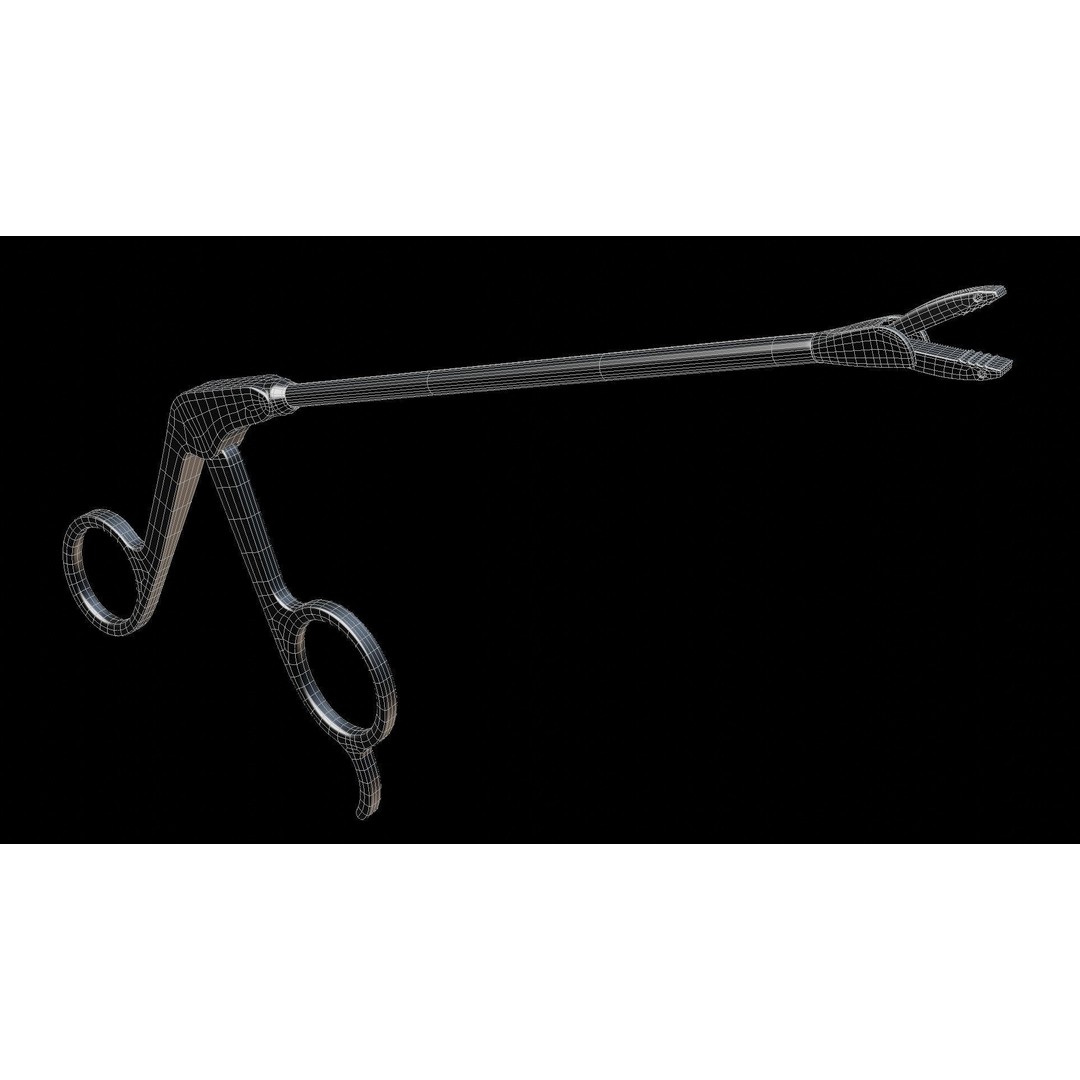 Medical Grasper 3D Model – High Poly Surgical Tool, FBX - View 16