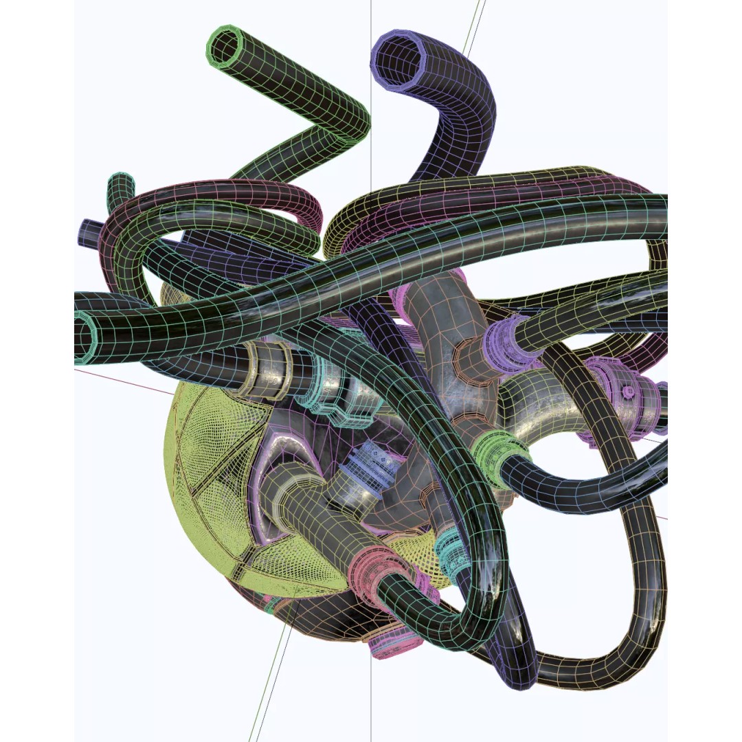Mechanical Heart 3D Model – High-Quality Sci-Fi Asset, FBX - View 10