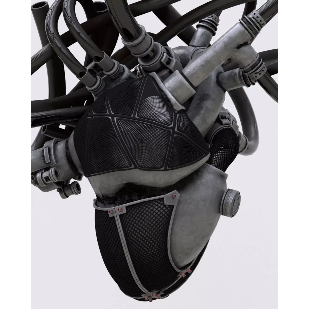 Mechanical Heart 3D Model – High-Quality Sci-Fi Asset, FBX - View 11