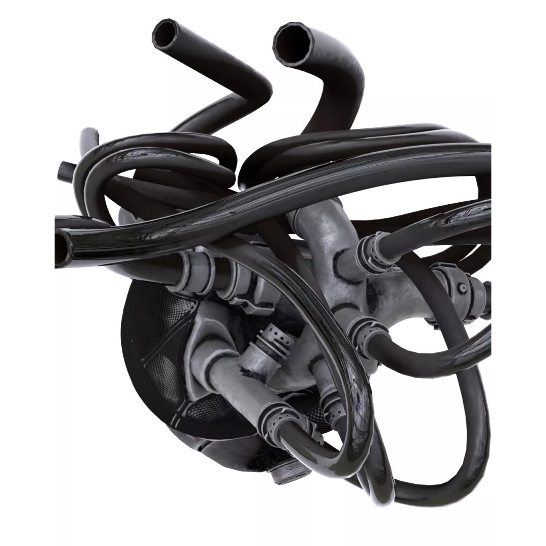 Mechanical Heart 3D Model – High-Quality Sci-Fi Asset, FBX - View 9