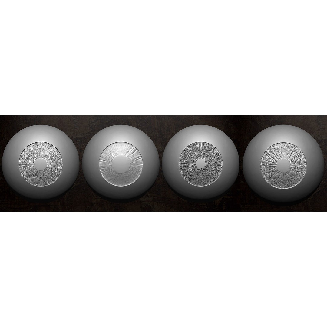 50 Eyes Textures 3D Model – Low Poly Alpha Textures Pack, JPEG - View 15
