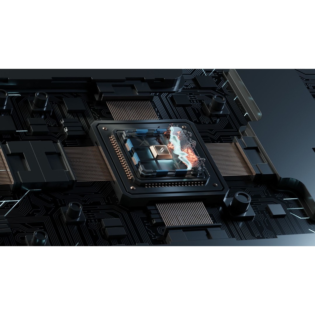 Circuit Board 3D Model – Stylized Animated Asset, Blender, FBX, OBJ - View 5