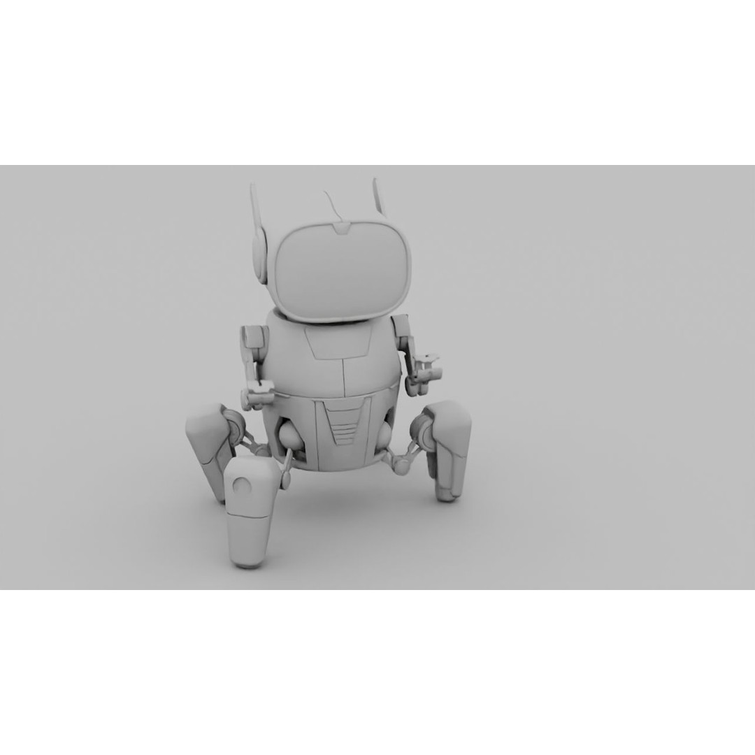 Toy Robot 3D Model – Rigged Animated Character, FBX & OBJ - View 11