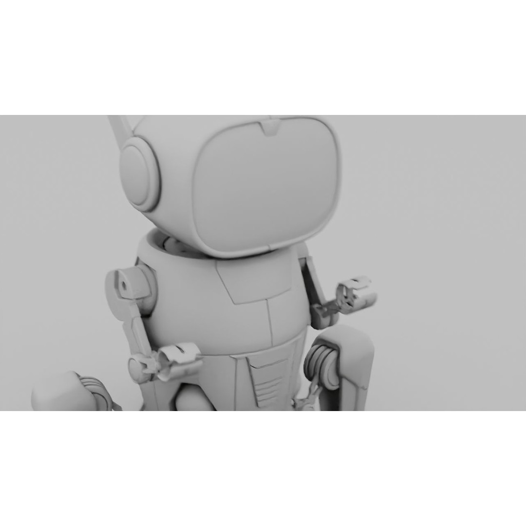Toy Robot 3D Model – Rigged Animated Character, FBX & OBJ - View 15