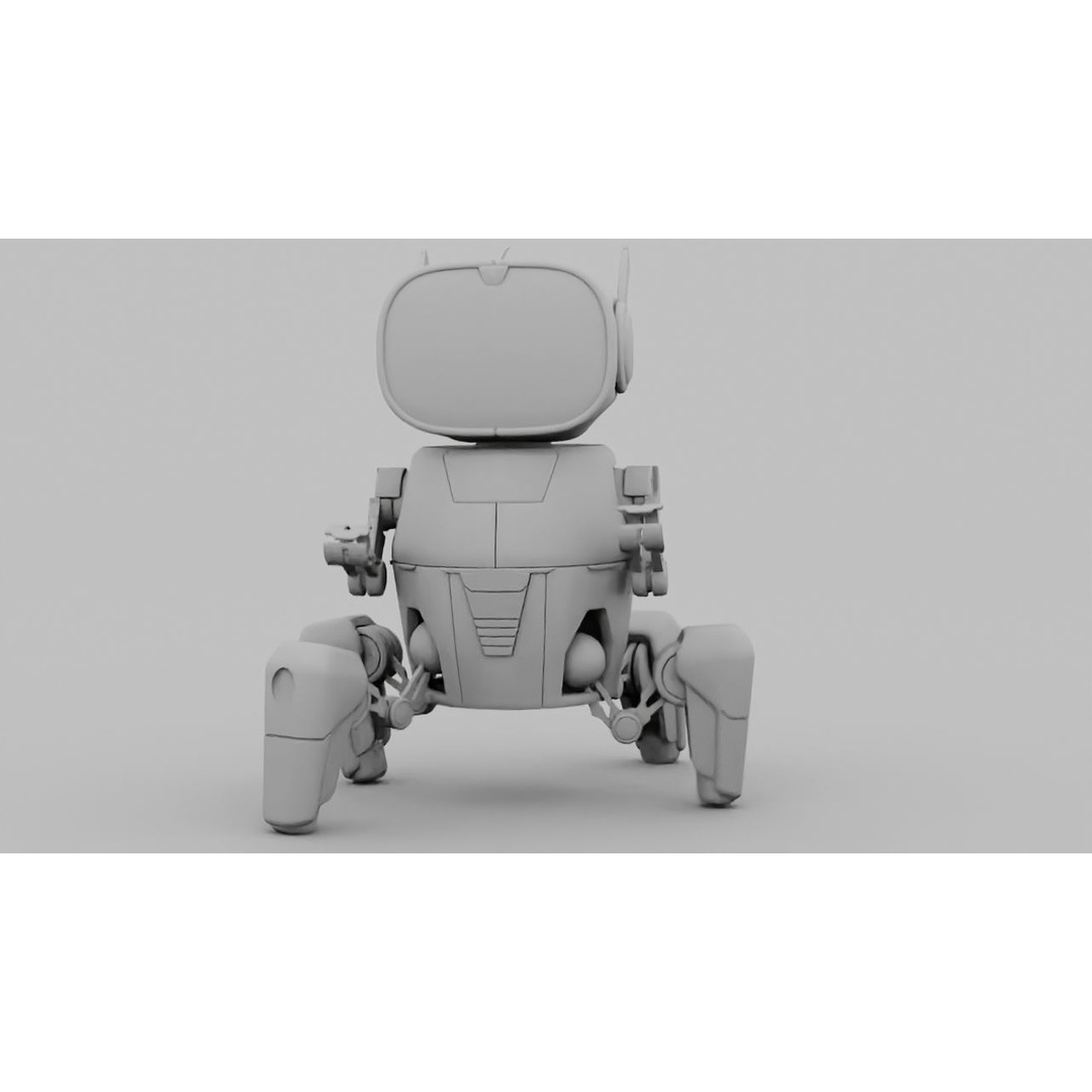 Toy Robot 3D Model – Rigged Animated Character, FBX & OBJ - View 16