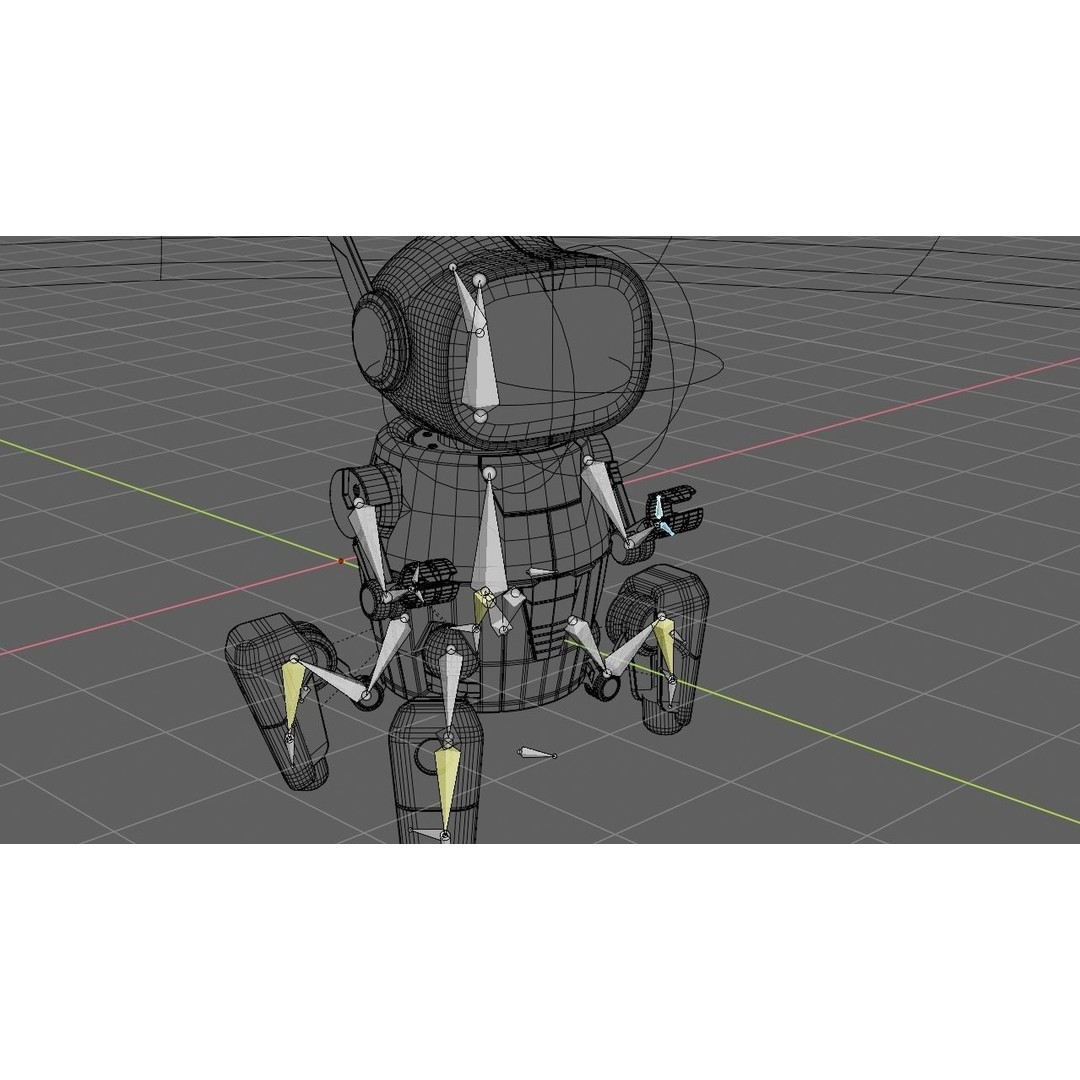 Toy Robot 3D Model – Rigged Animated Character, FBX & OBJ - View 18