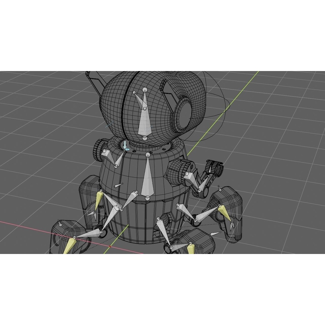 Toy Robot 3D Model – Rigged Animated Character, FBX & OBJ - View 19