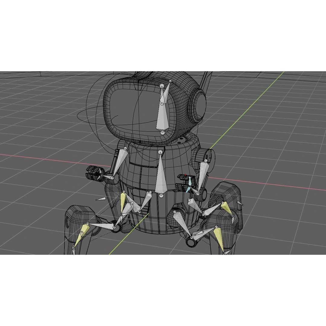 Toy Robot 3D Model – Rigged Animated Character, FBX & OBJ - View 21