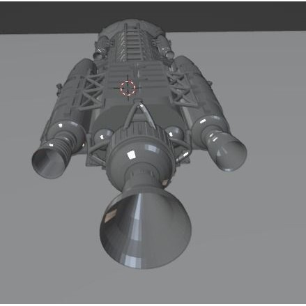 Sci-Fi Spaceship 3D Model – Low Poly Rigged Asset, FBX, PBR - View 17