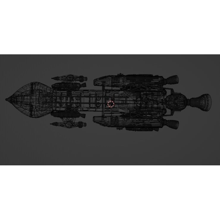 Sci-Fi Spaceship 3D Model – Low Poly Rigged Asset, FBX, PBR - View 19