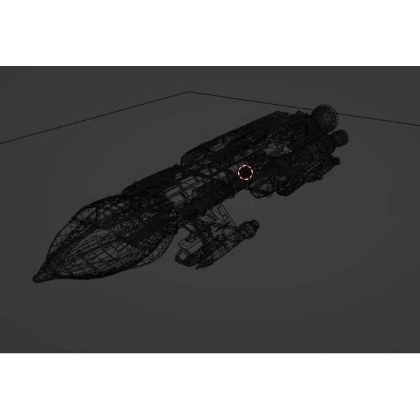 Sci-Fi Spaceship 3D Model – Low Poly Rigged Asset, FBX, PBR - View 20