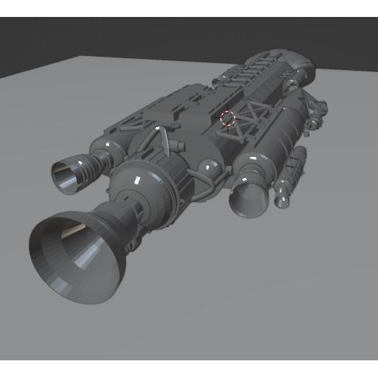 Sci-Fi Spaceship 3D Model – Low Poly Rigged Asset, FBX, PBR - View 23