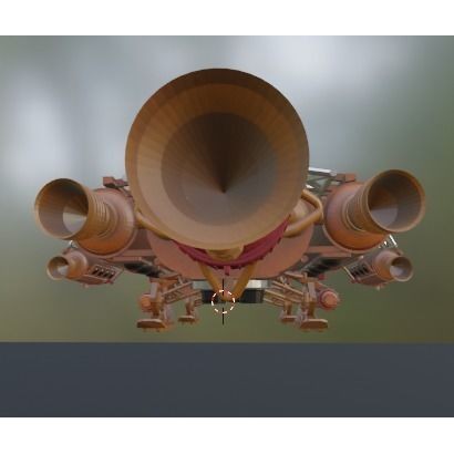 Sci-Fi Spaceship 3D Model – Low Poly Rigged Asset, FBX, PBR - View 24