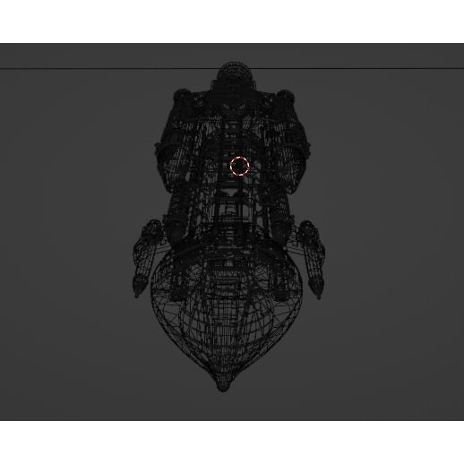 Sci-Fi Spaceship 3D Model – Low Poly Rigged Asset, FBX, PBR - View 27
