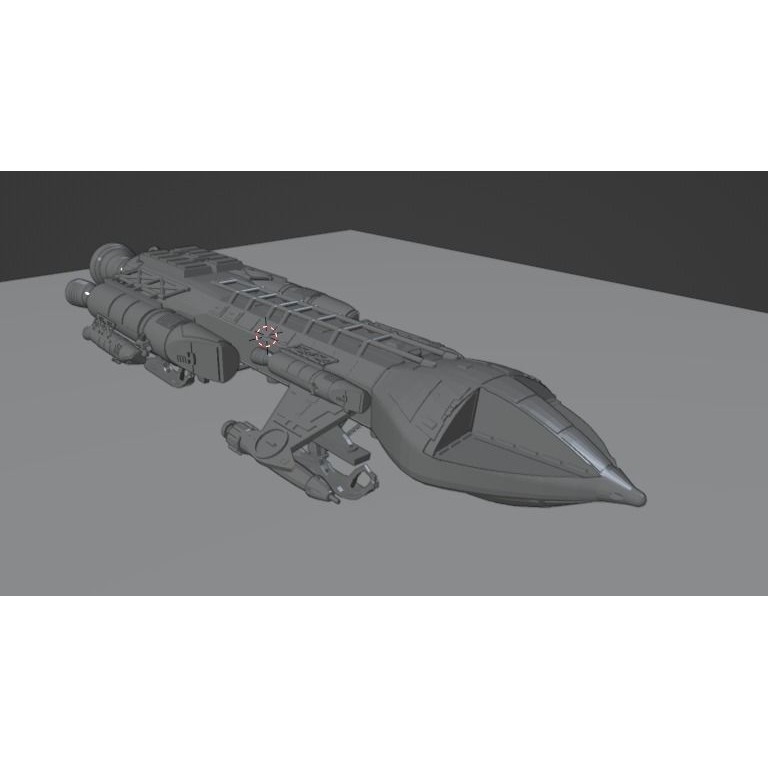 Sci-Fi Spaceship 3D Model – Low Poly Rigged Asset, FBX, PBR - View 29