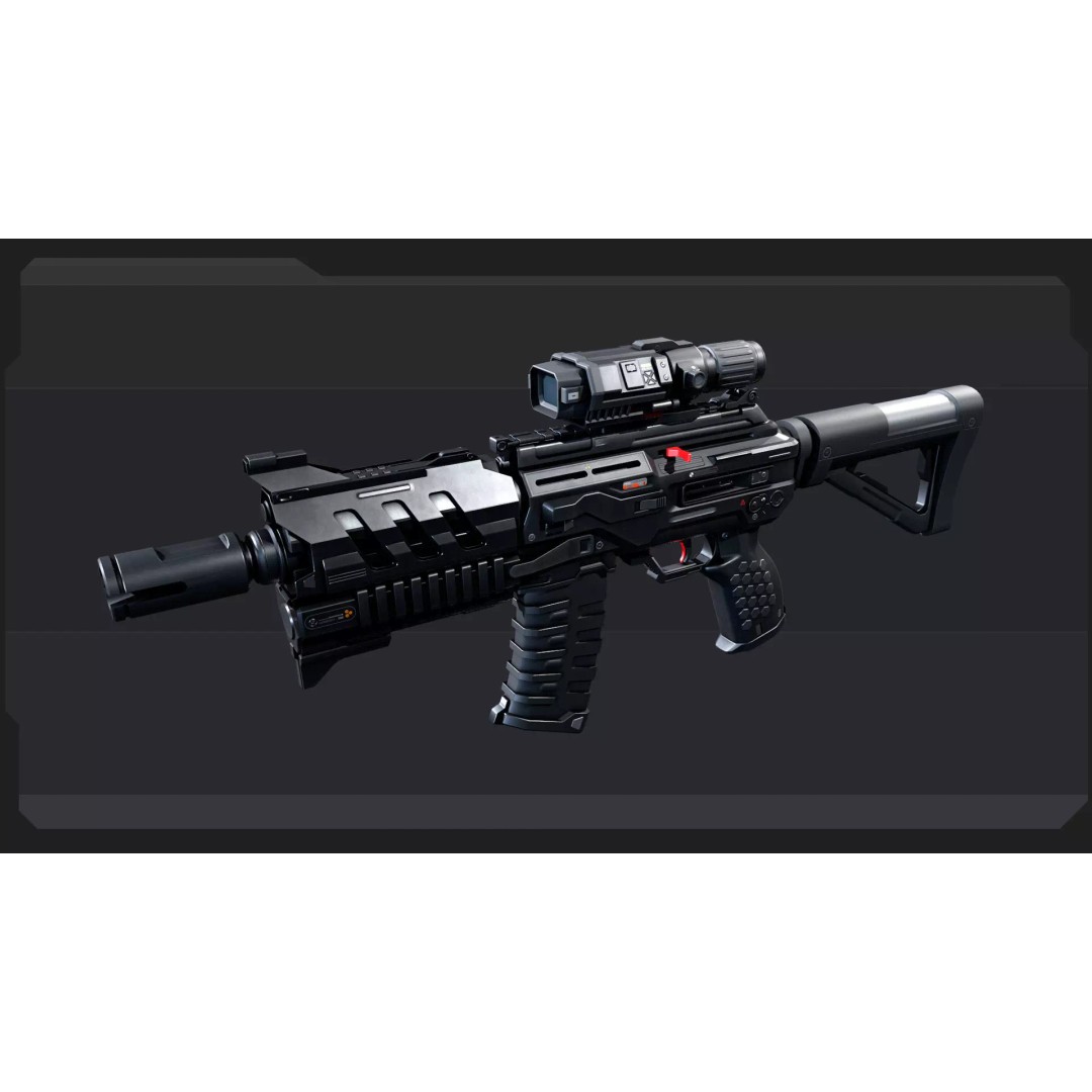 SF Military Weapons 3D Model – Low Poly PBR Game Asset, FBX, OBJ - View 6