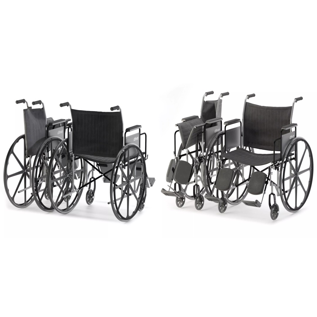 Drive Medical Silver Sport 2 Wheelchair 3D Model – High Poly PBR Asset, FBX - View 2